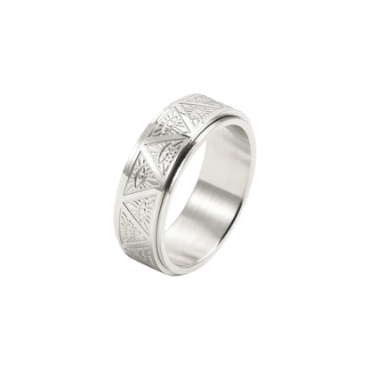 Horusauge Anti-Stress-Ring - Edelstahl