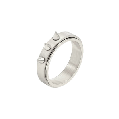Zacken Anti-Stress-Ring – Edelstahl