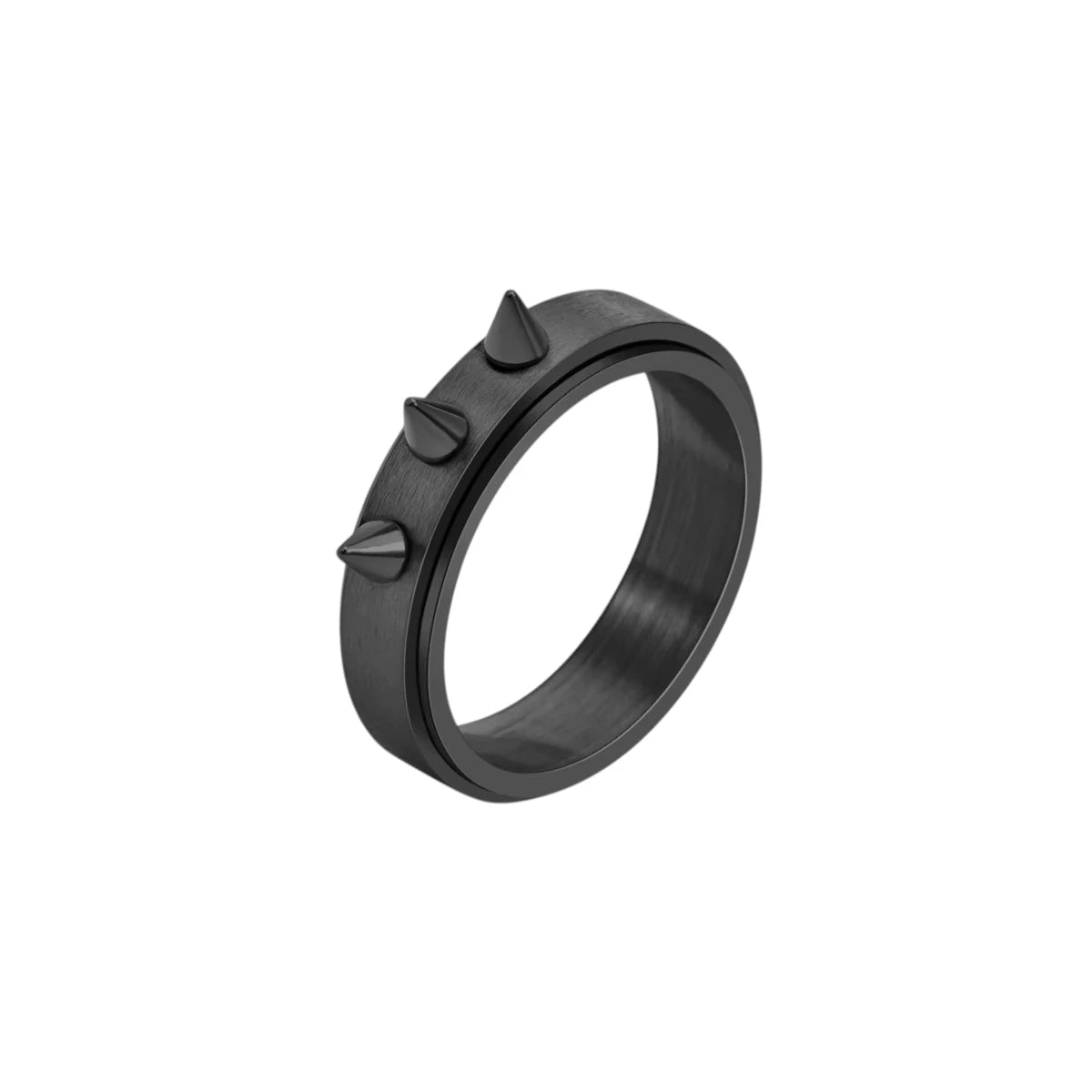 Zacken Anti-Stress-Ring – Edelstahl