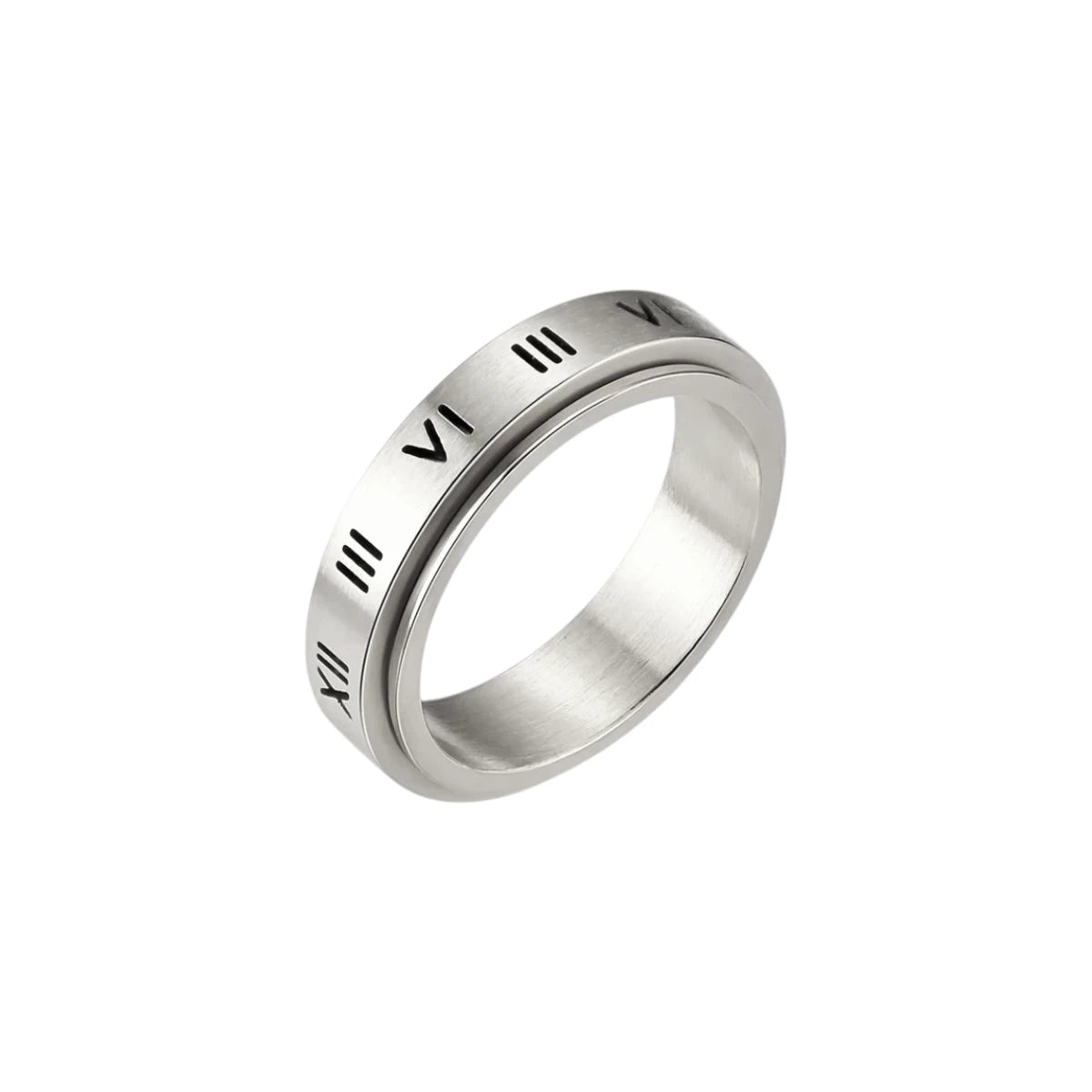 Römische Zeichen Anti-Stress-Ring - Edelstahl