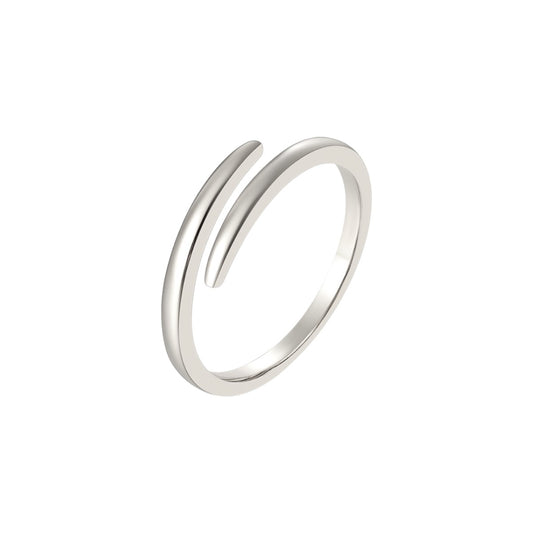 Vielring - Doppel Ring - 925 Silber - Silber