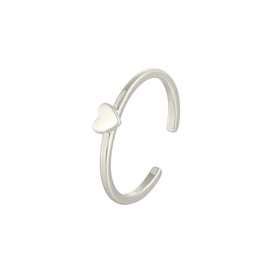 Vielring - Filigraner Herz Ring - 925 Silber - Silber