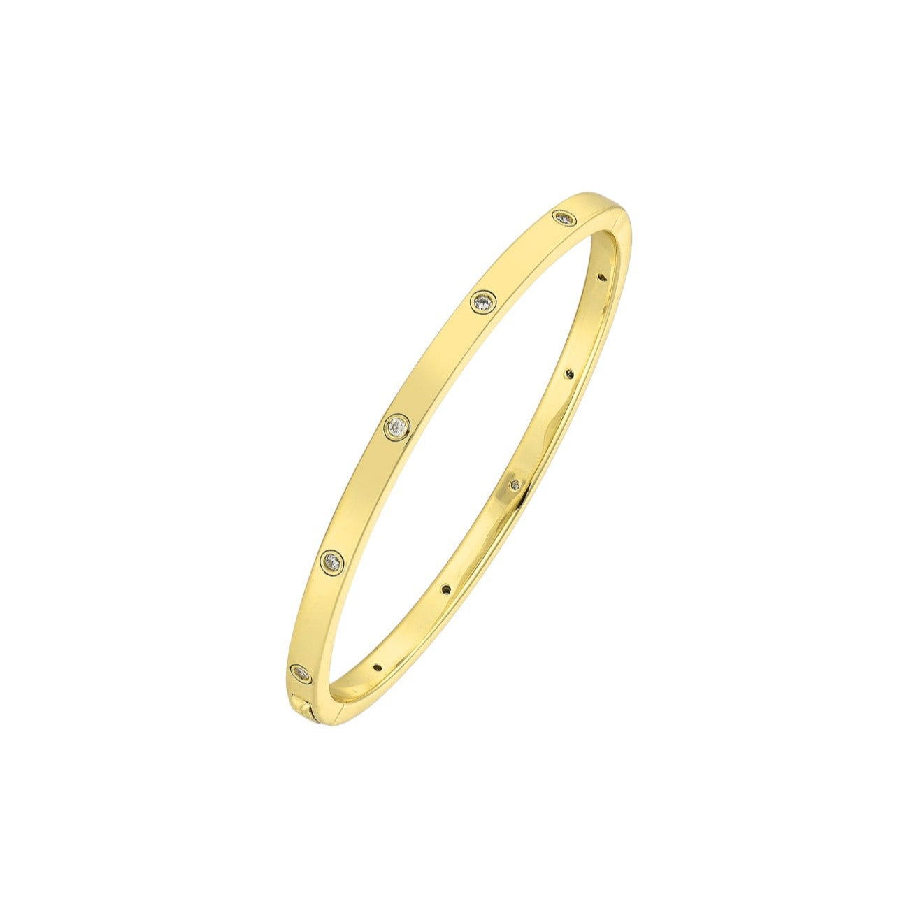 Liebes Zirkonia Armreifen - 925 Silber