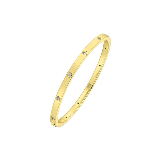 Liebes Zirkonia Armreifen - 925 Silber
