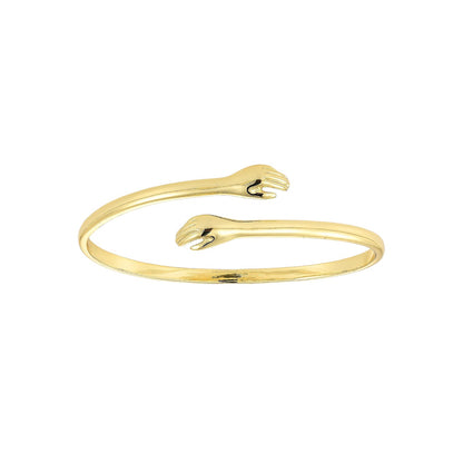 Vielring - Umarmender Armreifen - 925 Silber - Gold