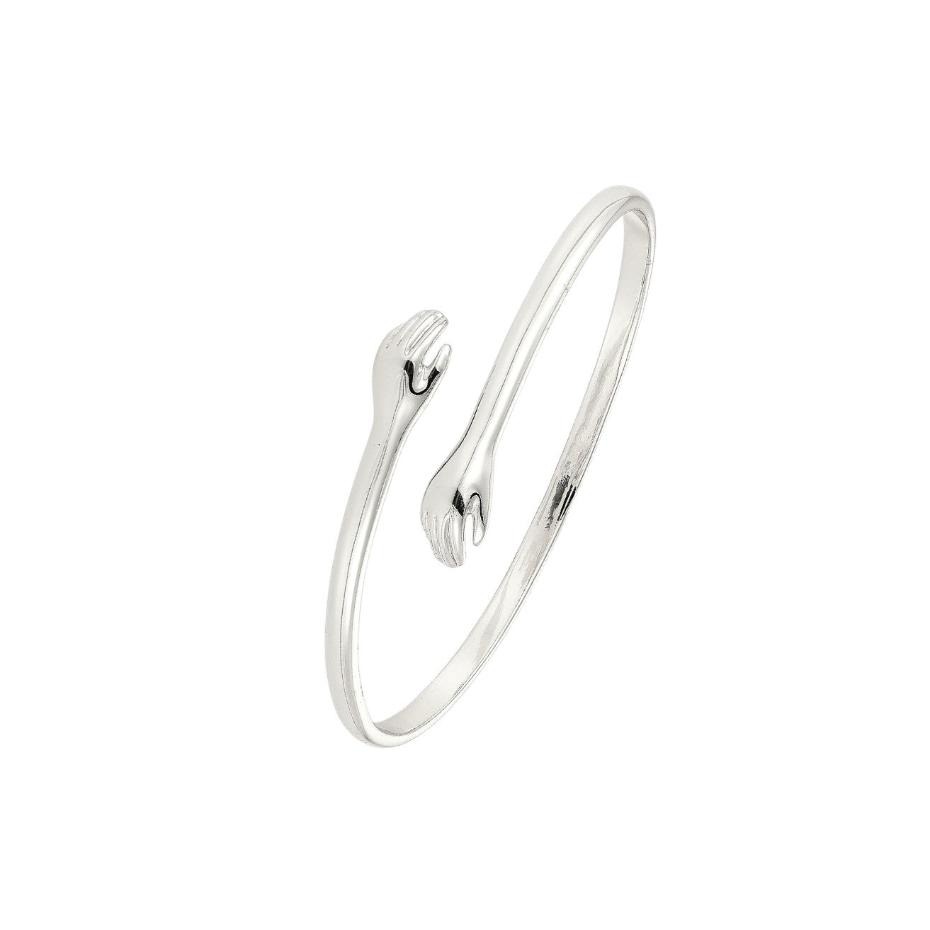 Vielring - Umarmender Armreifen - 925 Silber - Silber
