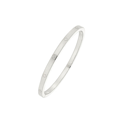 Vielring - Kleeblatt Armreifen - 925 Silber - Silber / 16 cm