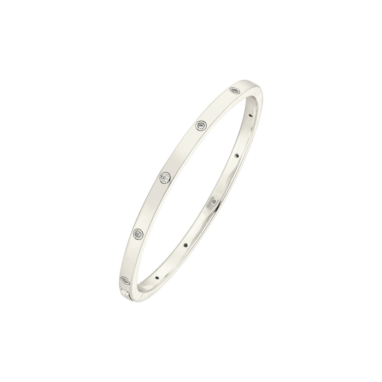 Liebes Zirkonia Armreifen - 925 Silber