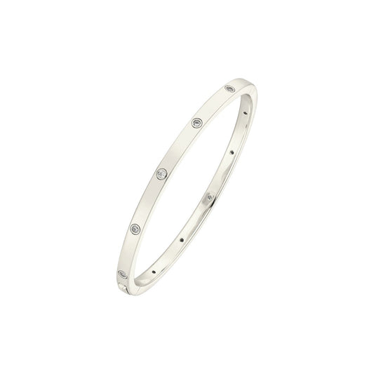 Liebes Zirkonia Armreifen - 925 Silber