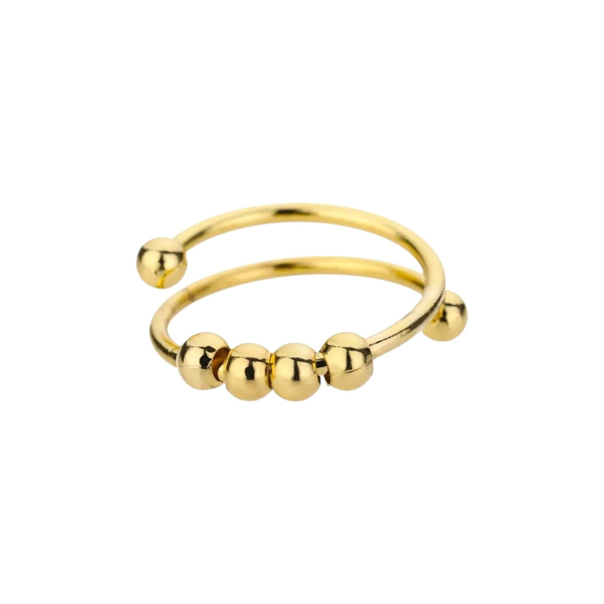 Kugel‑Spinner Anti-Stress-Ring – Edelstahl