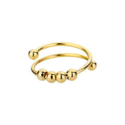 Kugel‑Spinner Anti-Stress-Ring – Edelstahl