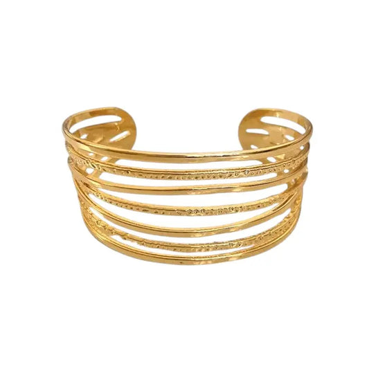 Vielring - Doubel Layerd Armreifen - Gold