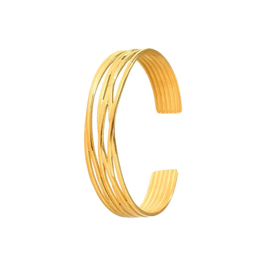 Vielring - Doubel Layerd Armreifen - Gold