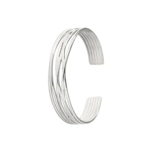 Vielring - Doubel Layerd Armreifen - Silber