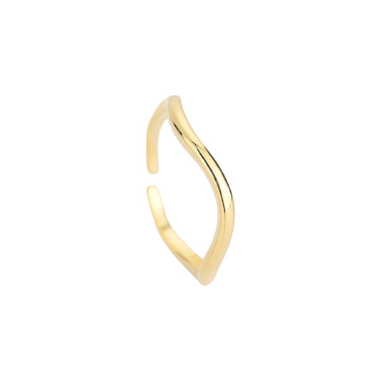 Wellen Ring - 925 Silber