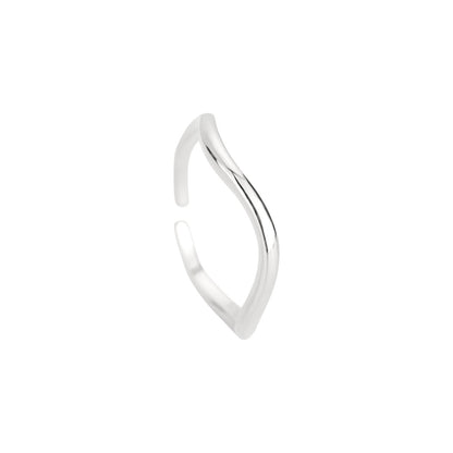Wellen Ring - 925 Silber