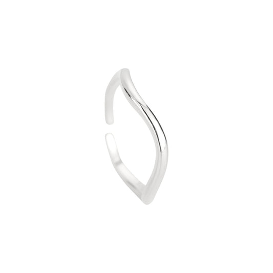 Wellen Ring - 925 Silber