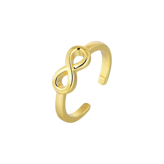 Vielring - Unendlichkeit Ring - 925 Silber - Gold