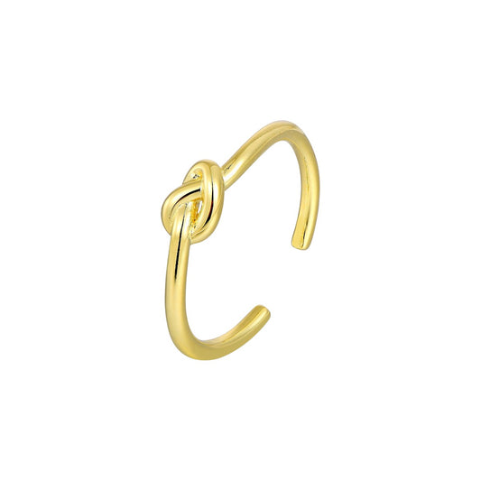 Vielring - Knoten Ring - 925 Silber - Gold