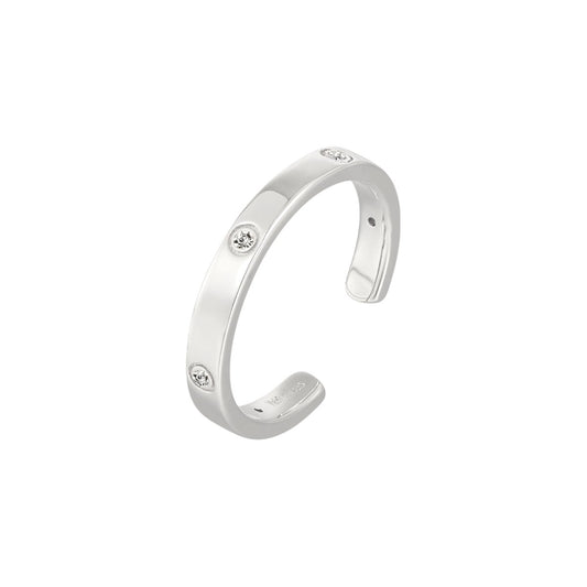 Vielring - Liebes Zirkonia Ring - 925 Silber - Silber