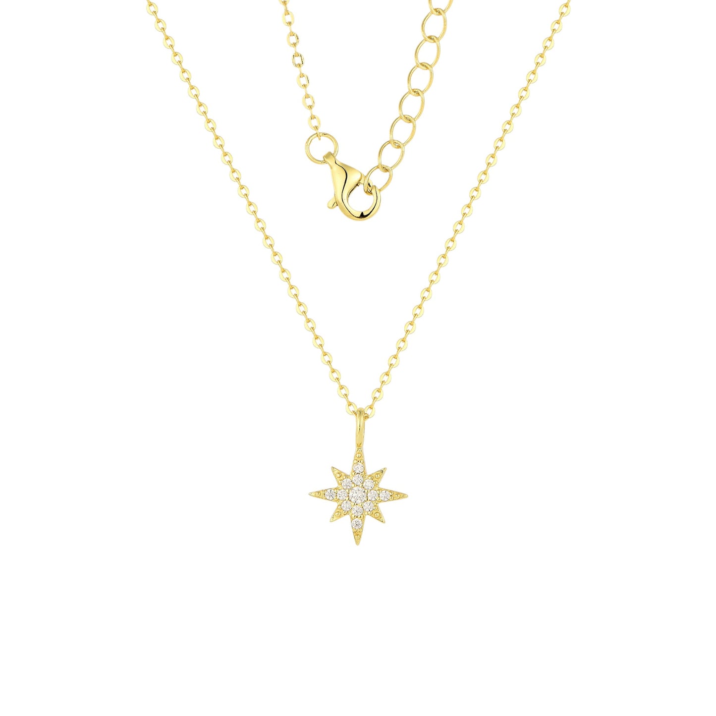 Stern Halskette - 925 Silber