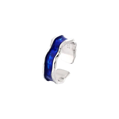 Vielring - Stone Ring - 925 Sterling Silber - Blau