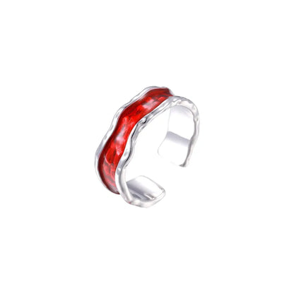 Vielring - Stone Ring - 925 Sterling Silber - Rot