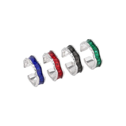 Vielring - Stone Ring - 925 Sterling Silber - Schwarz
