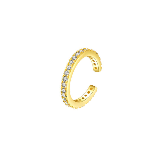 Filigraner Zirkonia Steinen Ear Cuff - 925 Silber