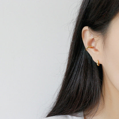 Abstrakter Ear Cuff - 925 Silber