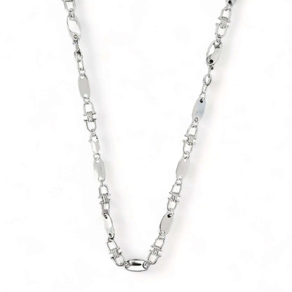 Vielring - Plattenkette 6mm - 925 Silber - Silber / 55 cm