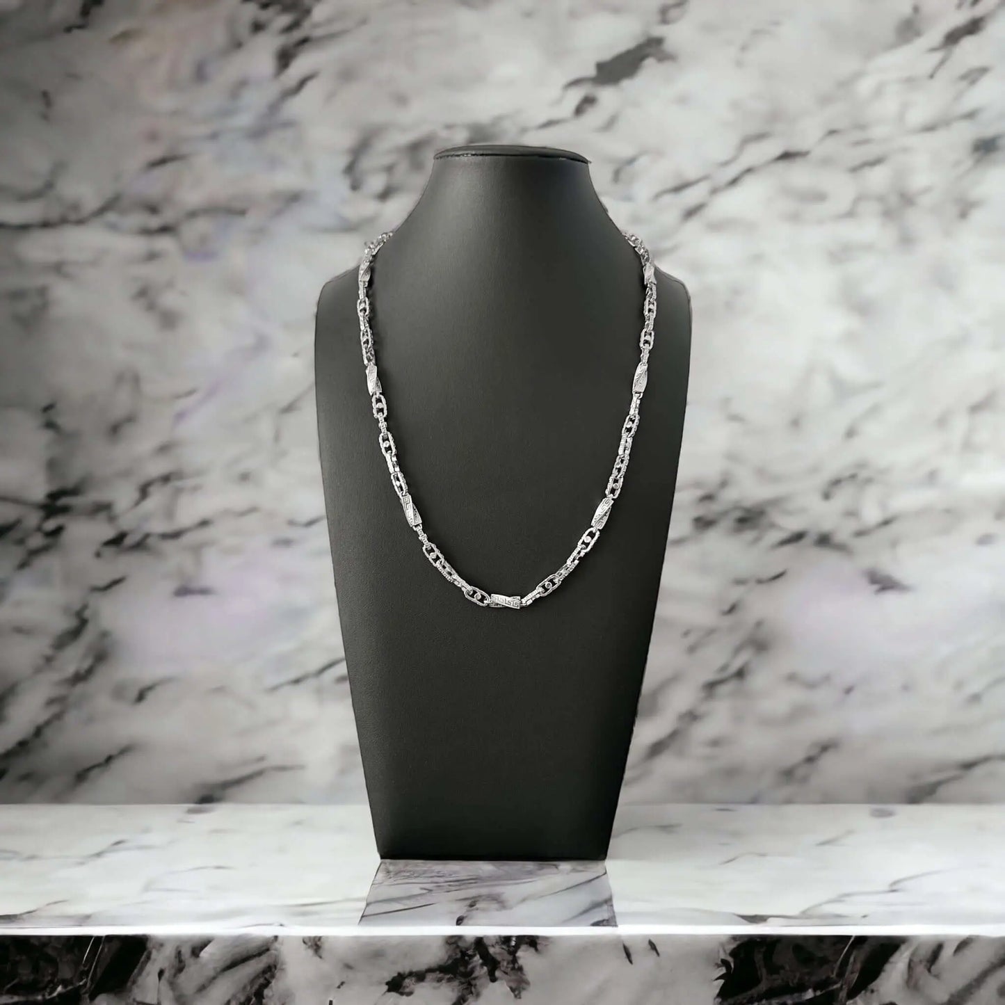 Vielring - Monte Carlo Kette 6mm - 925 Silber - Silber / 50 cm