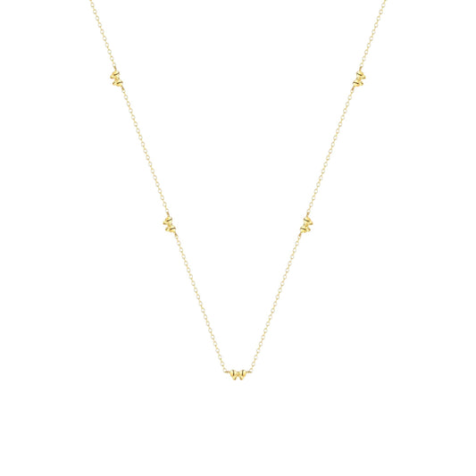 Vielring - Schmetterling Halskette - 925 Silber - Gold