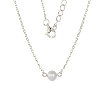 Perlen Halskette - 925 Silber