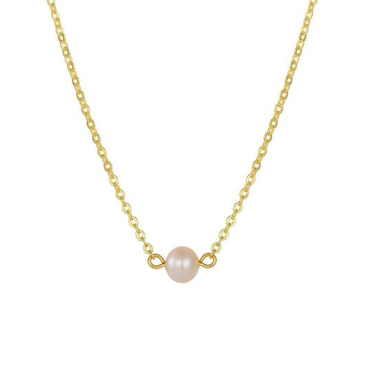 Square Zirconia Necklace - 925 Silver