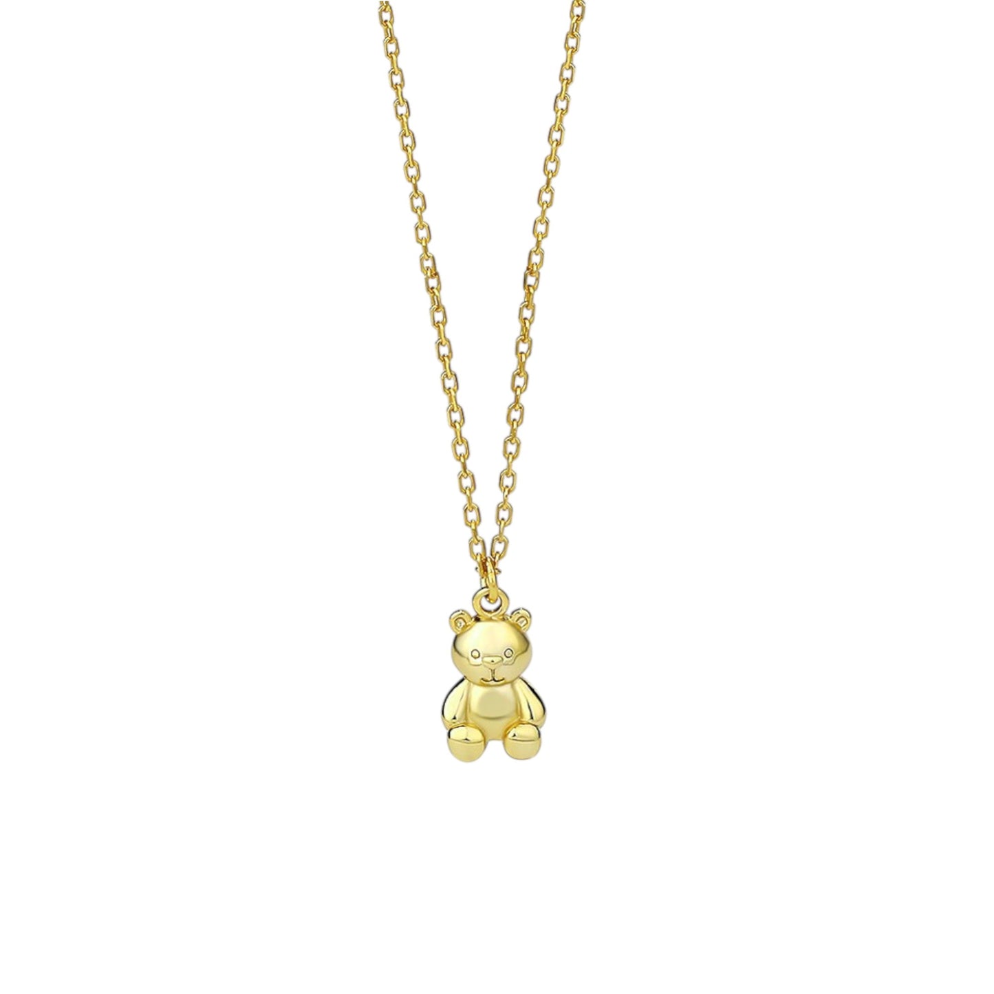 Square Zirconia Necklace - 925 Silver