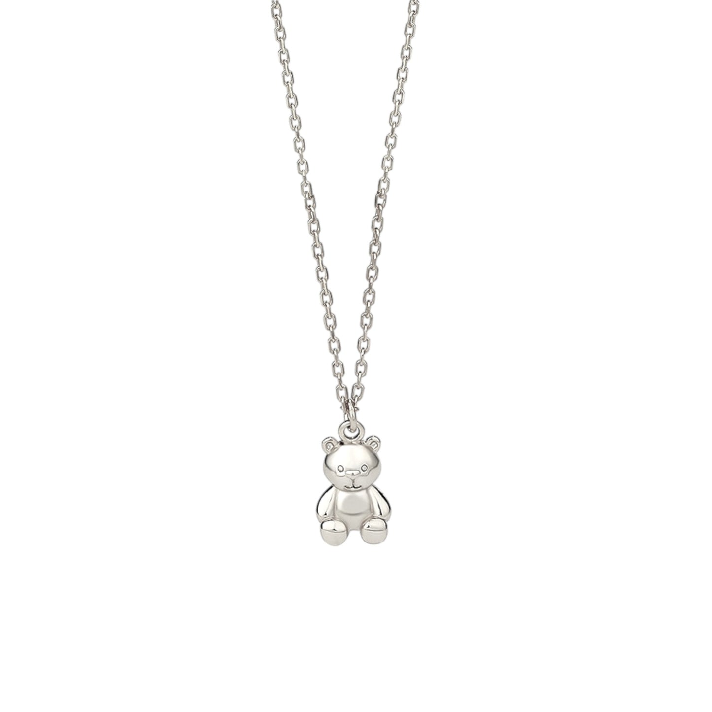Square Zirconia Necklace - 925 Silver