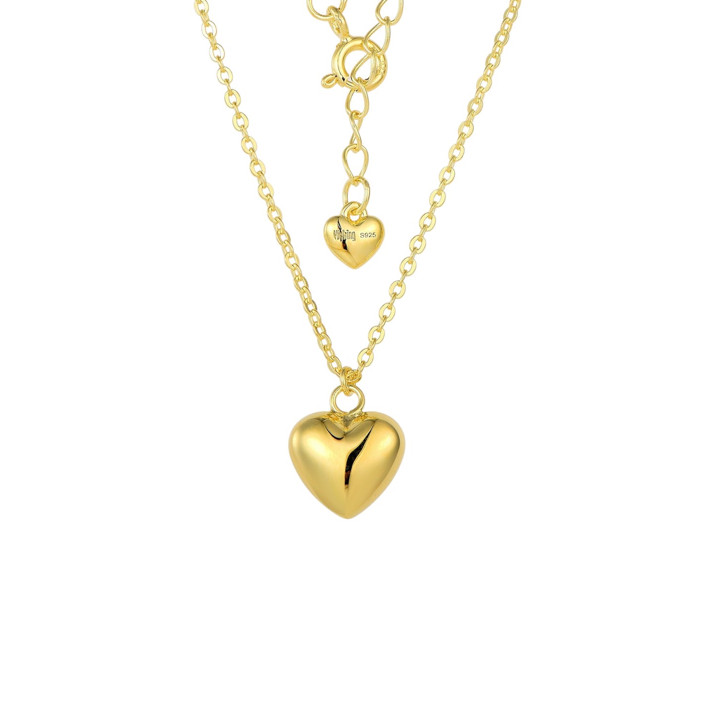 Square Zirconia Necklace - 925 Silver