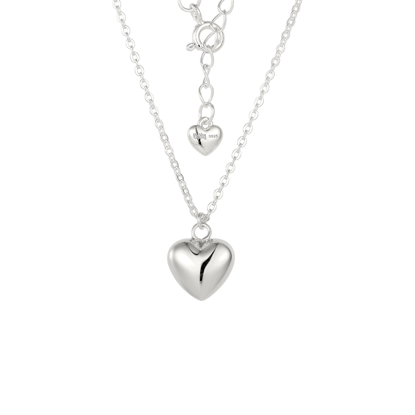 Square Zirconia Necklace - 925 Silver