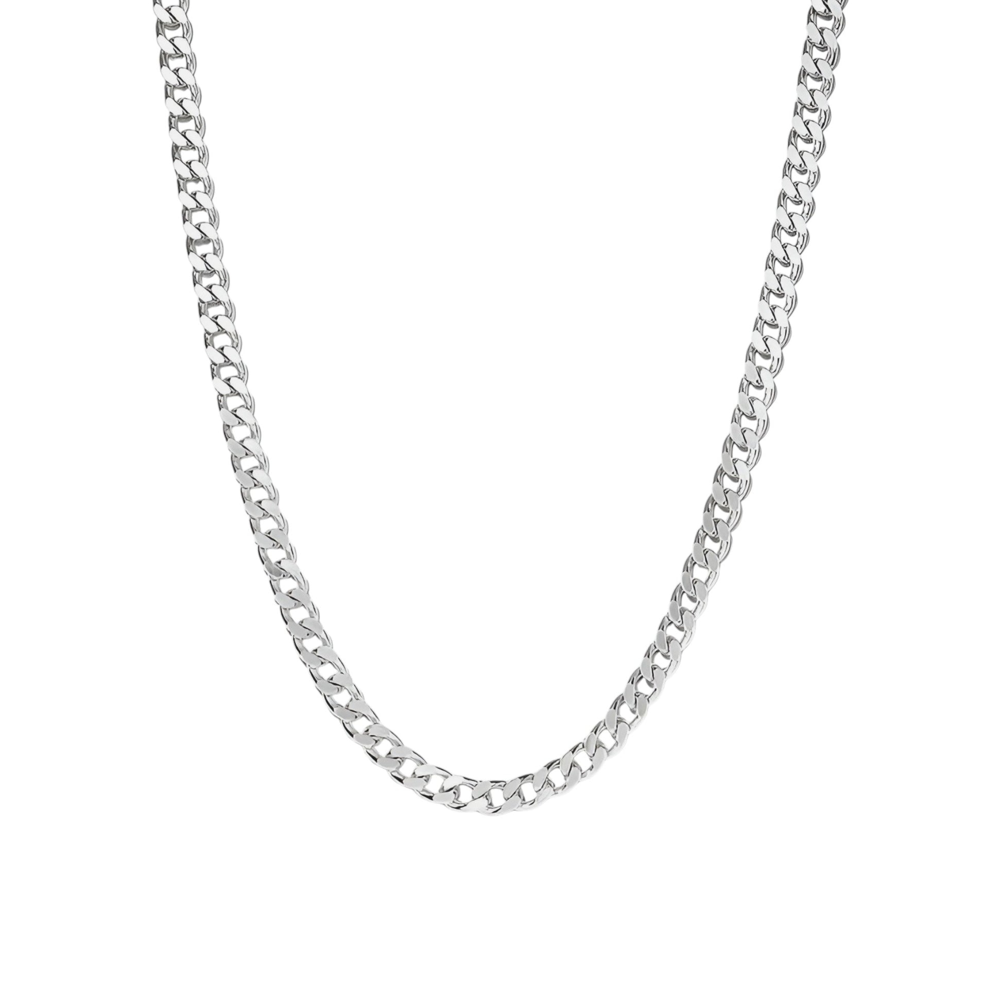 Vielring - Kubanische Halskette - Silberkette - 925 Silber / 3 mm / 45 cm