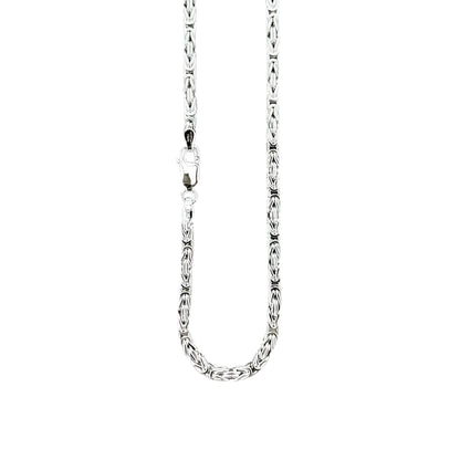 Vielring - Königskette 2,5 mm - 925 Silber - Silber / 50 cm