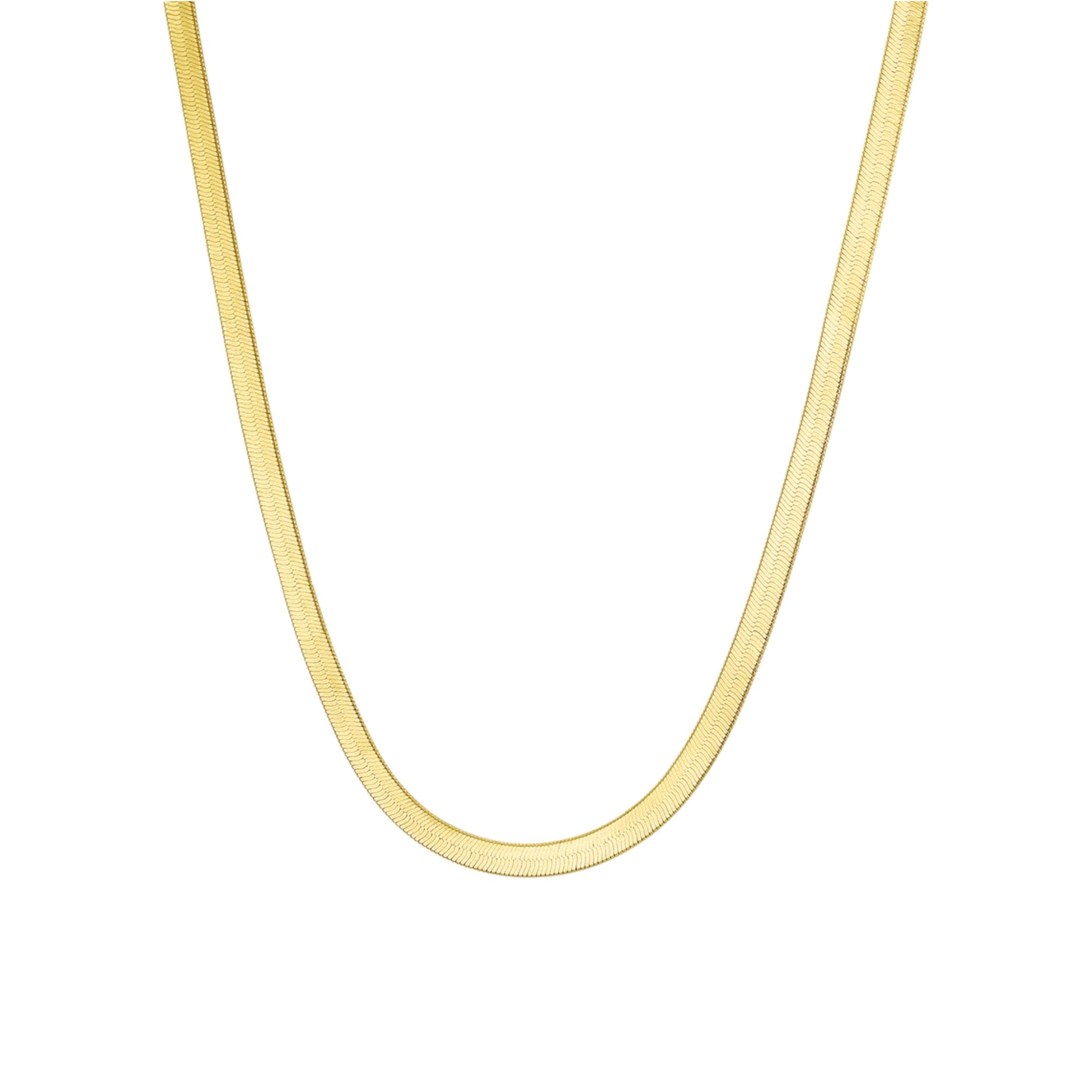 Vielring - Schlangen Halskette - 925 Silber - Gold