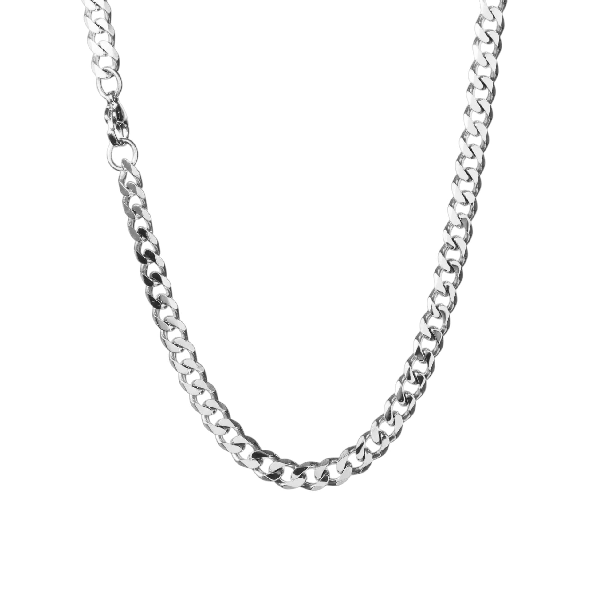 Vielring - Kubanische Halskette - Silberkette - Silber / 3 mm / 45 cm