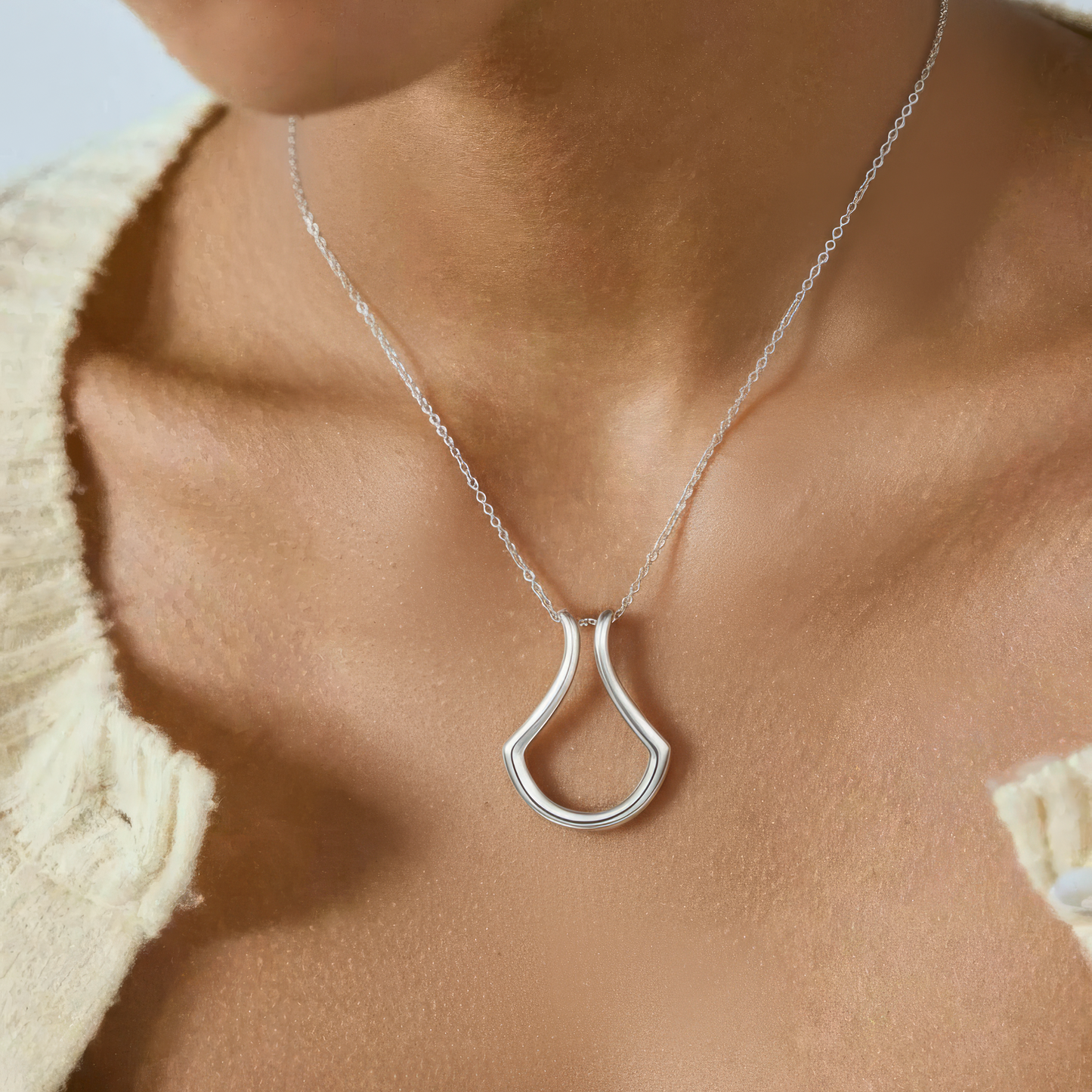 Ring Keeper Halskette Organisch - Edelstahl