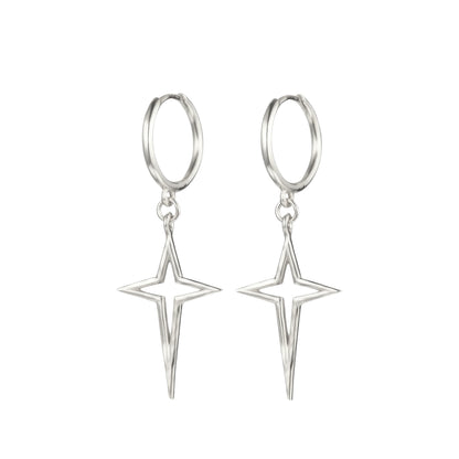 Stern Ohrringe - 925 Silber