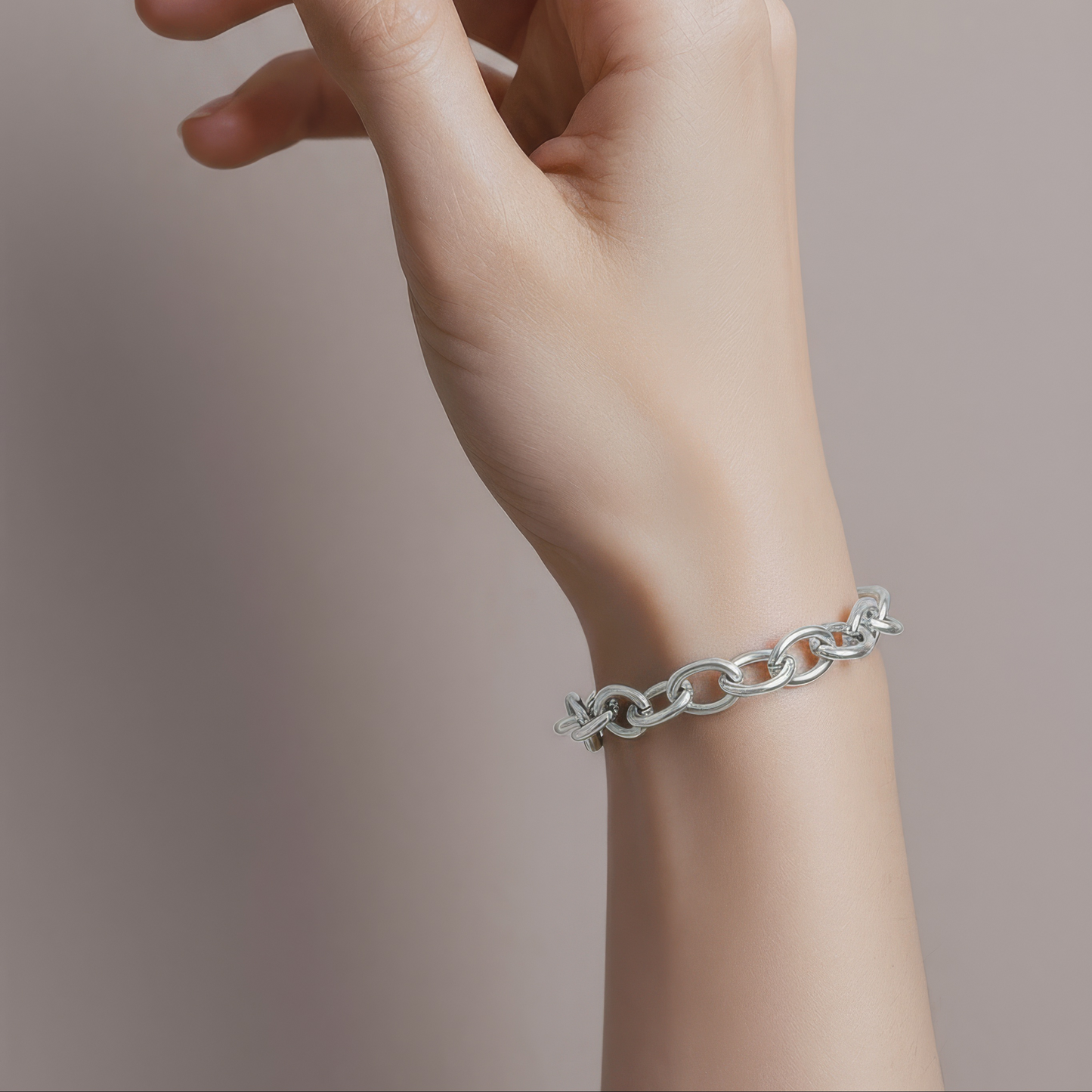 Runde Kreise Armband - 925 Silber