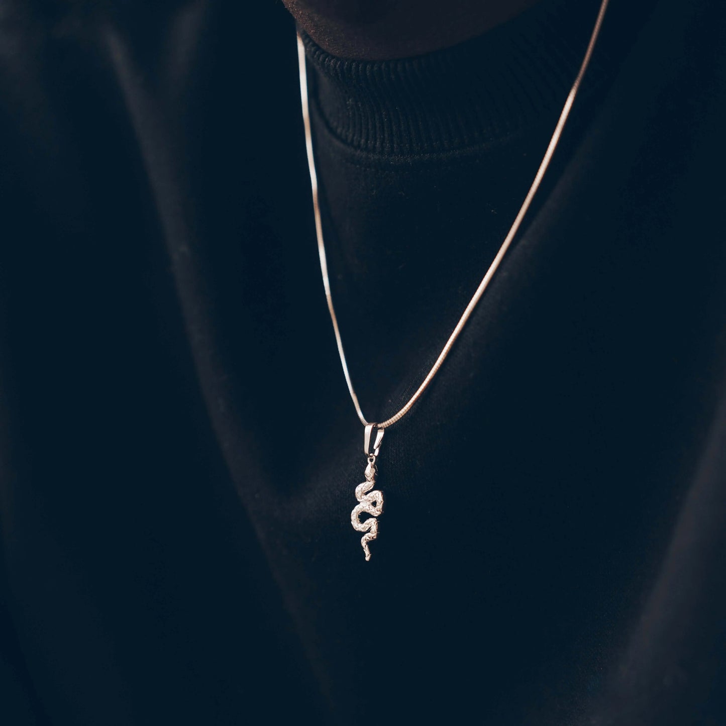 Vielring - Schlangenkette - 925 Silber - Silber / 50 cm