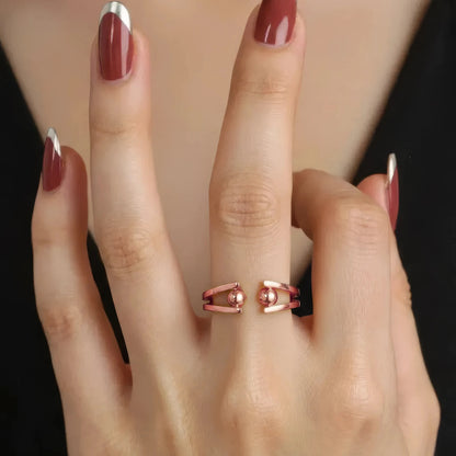 Kugel Spinner Anti-Stress-Ring – 925 Silber