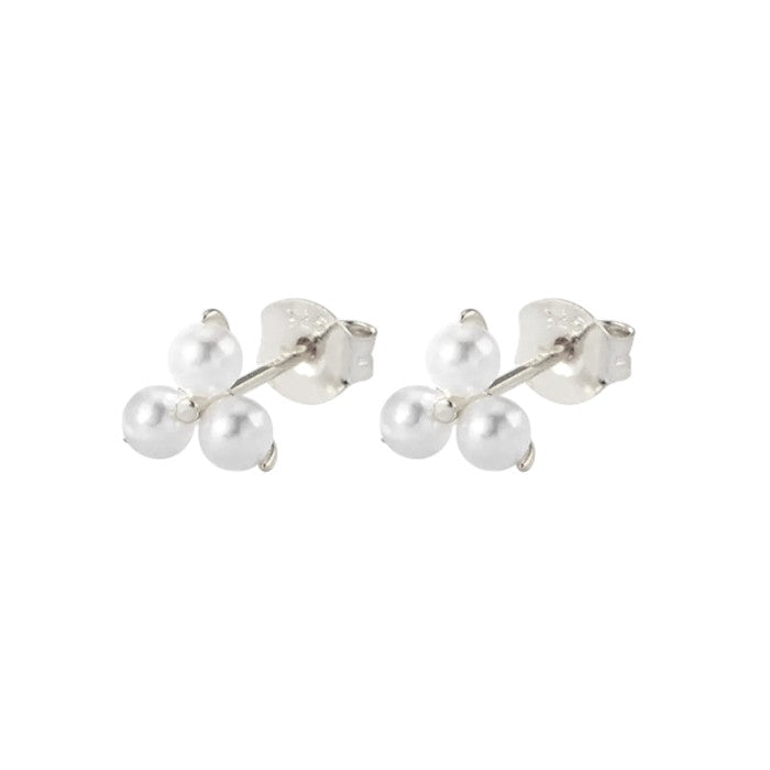 Vielring - Süßwasser Perlen Ohrstecker - 925 Silber - Silber / Einzeln