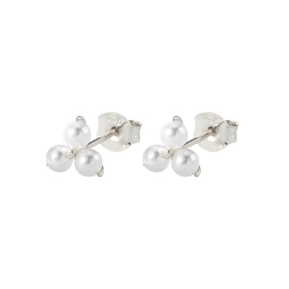 Vielring - Süßwasser Perlen Ohrstecker - 925 Silber - Silber / Einzeln